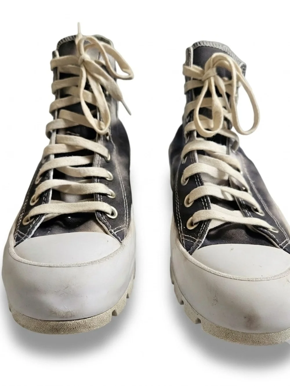 Converse Chuck Taylor Lugged Tie Dye High Top Platform Sneakers Black Grey 9 - Picture 3 of 13